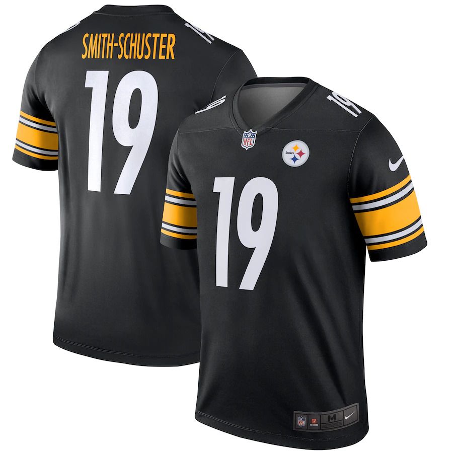 Men Pittsburgh Steelers 19 JuJu Smith-Schuster Nike Black Legend NFL Jersey